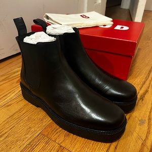 STAUD Palamino Ankle Book - Black Leather size 39/9